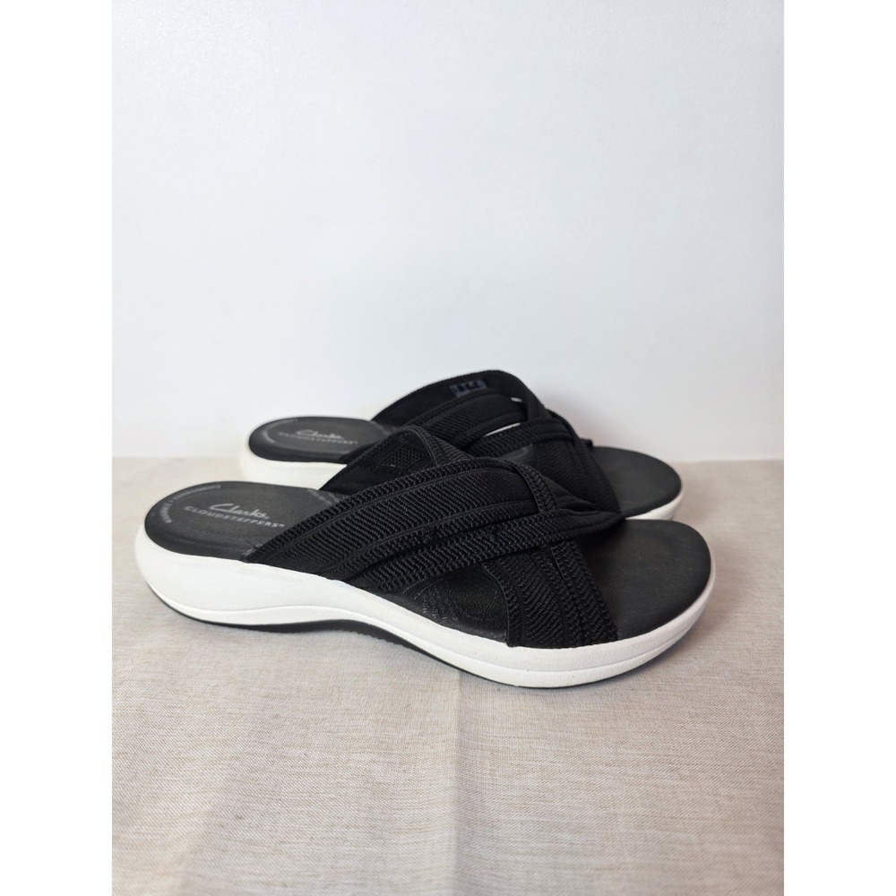 CLOUDSTEPPERS by Clarks Sport Slide Sandals Mira Isle Black Size 7